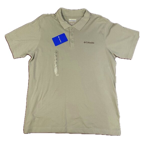 Columbia Men's Short Sleeve Polo - Size M - Light Sage Green NWT - Picture 1 of 7